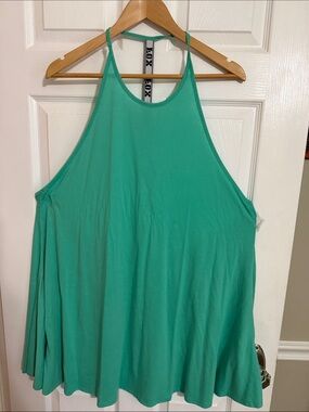 Fox Teal Halter Swing dress- XL